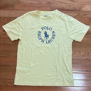 Polo by Ralph Lauren Light Yellow Tee with Blue Logo